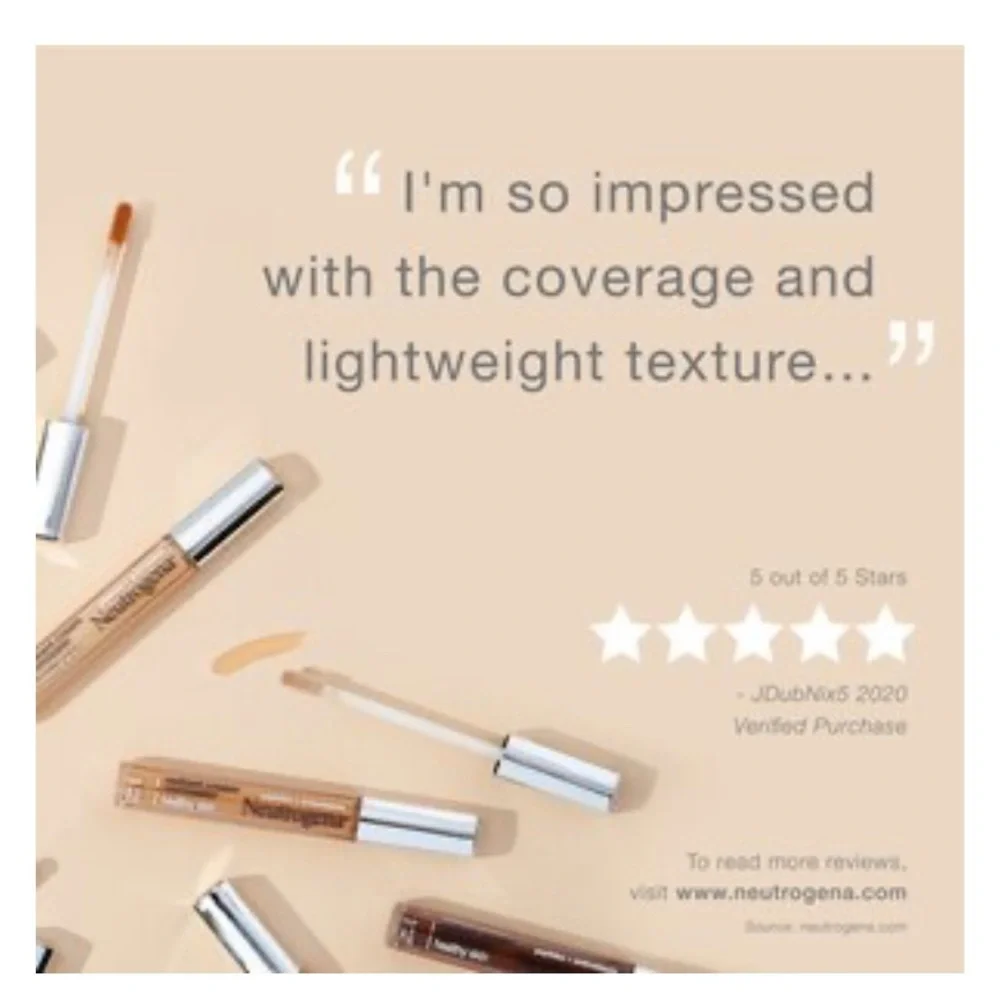 Neutrogena Healthy Skin Concealer, 0.24 OZ, Golden Medium/Deep 01